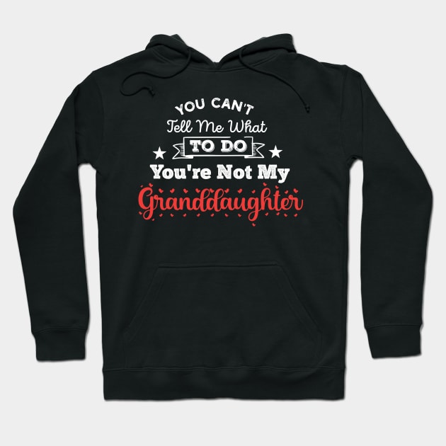 You Can't Tell Me What To Do You're Not My Granddaughter Hoodie by Gaming champion